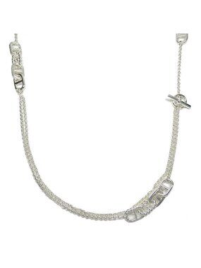 Hermes Necklace Chaine D'Ancre Area 2 Long Silver